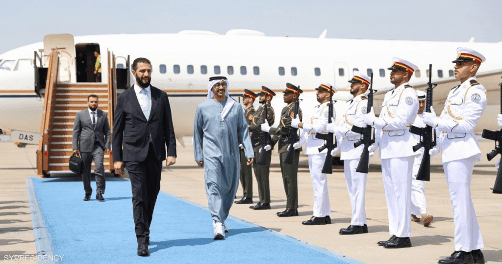 الرئيس السوري يصل دولة الإمارات في زيارة رسمية الرئيس السوري يصل دولة الإمارات في زيارة رسمية