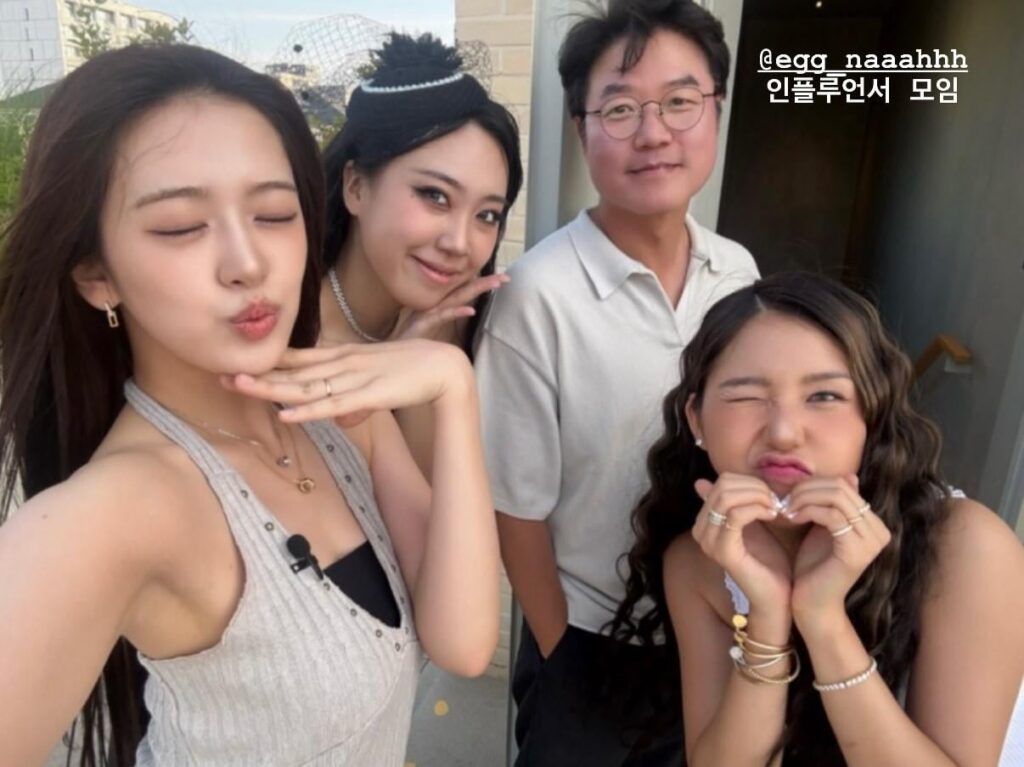 250705 تحديث قصة Yujin Instagram مع Na Youngseok و Lee Youngji و Oh My Girl Mimi