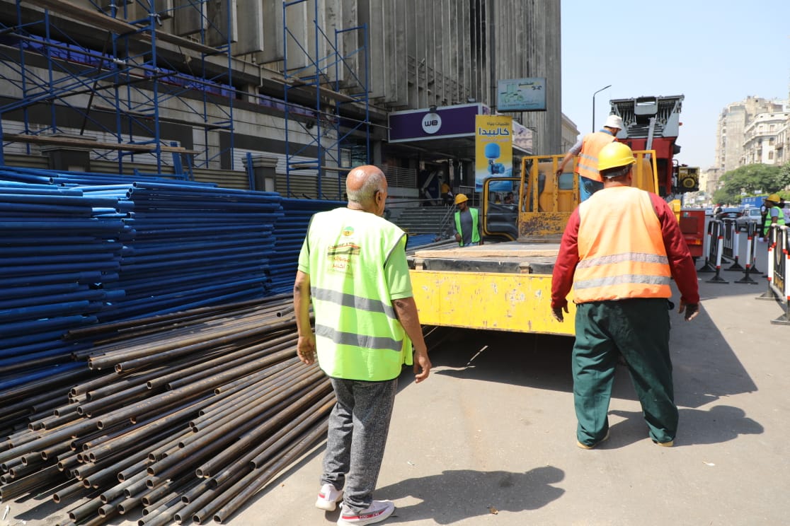 شركة المقاولون العرب تبدأ إعادة تأهيل مبنى سنترال رمسيس