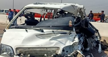 إصابة 16 شخصا فى حادث انقلاب سيارة ميكروباص بالطريق الصحراوى الغربى بأسيوط