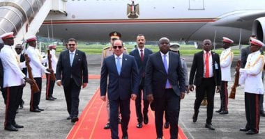الرئيس السيسى يصل مالابو للمشاركة فى اجتماع القمة التنسيقى للاتحاد الأفريقى