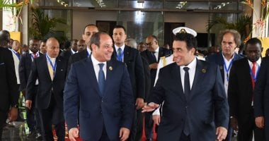 الرئيس السيسى يلتقى رئيسى موريتانيا والجابون و"المنفى" ورائد منطقة التجارة الحرة القارية الأفريقية