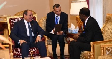 الرئيس السيسى يلتقى نظيره الأنجولى ويشيد برئاسته الجارية للاتحاد الأفريقى