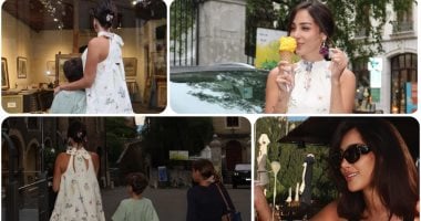 بسمة بوسيل توثق رحلتها إلى سويسرا بصحبة أبنائها × صور