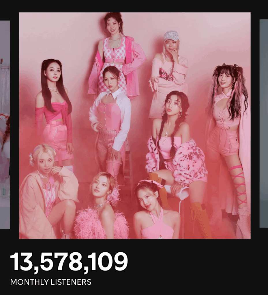 250703 Spotify Update - يصل مرتين إلى قمة جديدة تبلغ 13.57 مليون مستمع شهري على Spotify ، ويصبح الفنان JYPE مع أعلى مستمعين شهريين على الإطلاق ، يتجاوزون الأطفال الضالين (13.52)