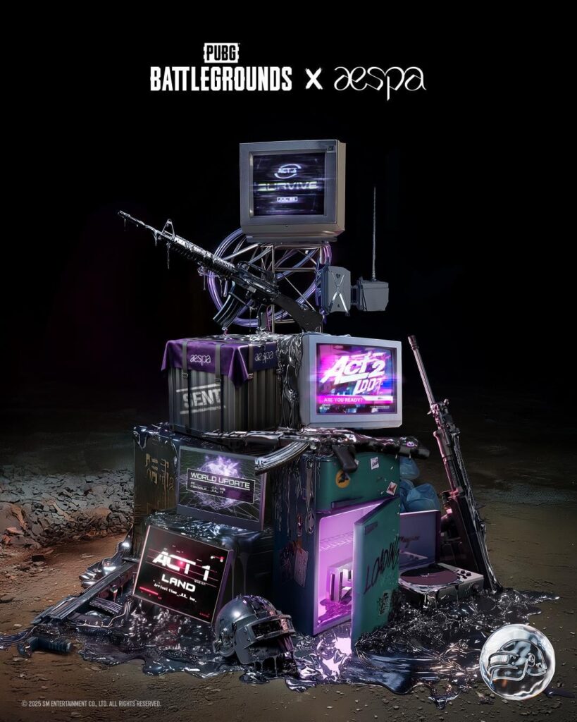 250703 PUBG: تحديث Twitter Battlegrounds مع AESPA - كل فعل يجعلهم أقرب إلى النصر. يكشف كل فعل عن المزيد ... اتبع كل خطوة AESPA لأنها تحتفل بمسارها الخاص من خلال PUBG. ترقبوا أول قانون ينخفض ​​في 3 يوليو ، 9 صباحًا بالتوقيت العالمي / 2 صباحًا PDT / 6 مساءً KST.