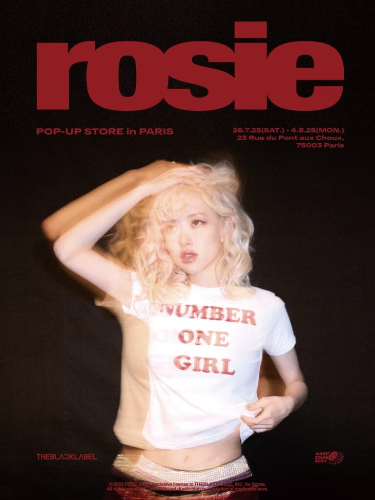 250717 Rosé - متجر "روزي" المنبثقة في باريس ولندن | 26 يوليو - 4 أغسطس و 9 - 18 أغسطس