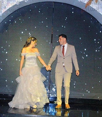 الضابط نور امتياز وخطيبته