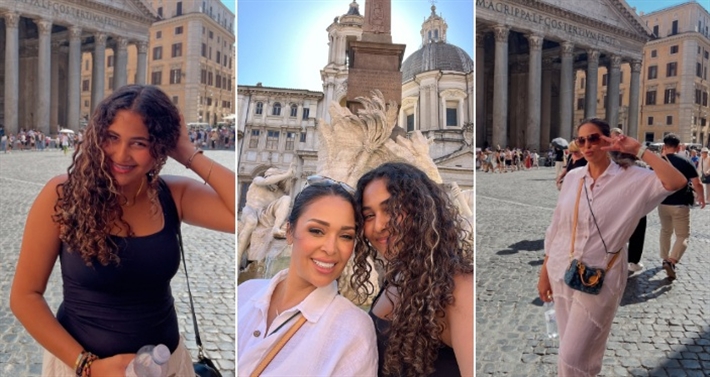 رحلة داليا البحيري وابنتها قسمت في شوارع روما | ألبوم داليا البحيري وابنتها