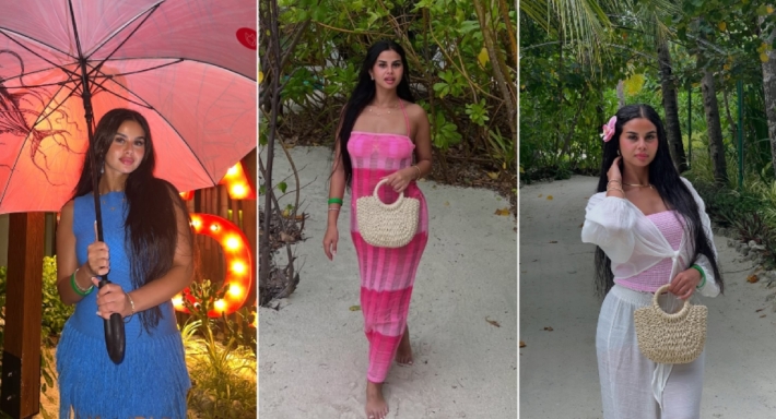 منة عرفة في المالديف