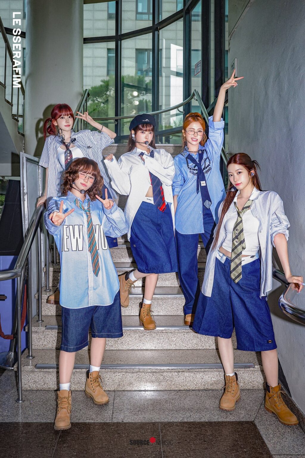 250713 Le Sserafim - مختلف (رسم صور عرض موسيقي - KBS Music Bank)