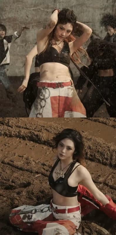 هل يعرف أي شخص من أين تأتي السراويل و Bralette من Ninging في العمل القذر MV في هذا المشهد؟ مثل أي علامة تجارية؟
