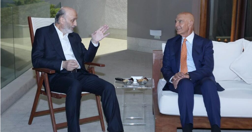 ماذا دار في لقاء جعجع مع المبعوث الأمريكي توم براك في ...