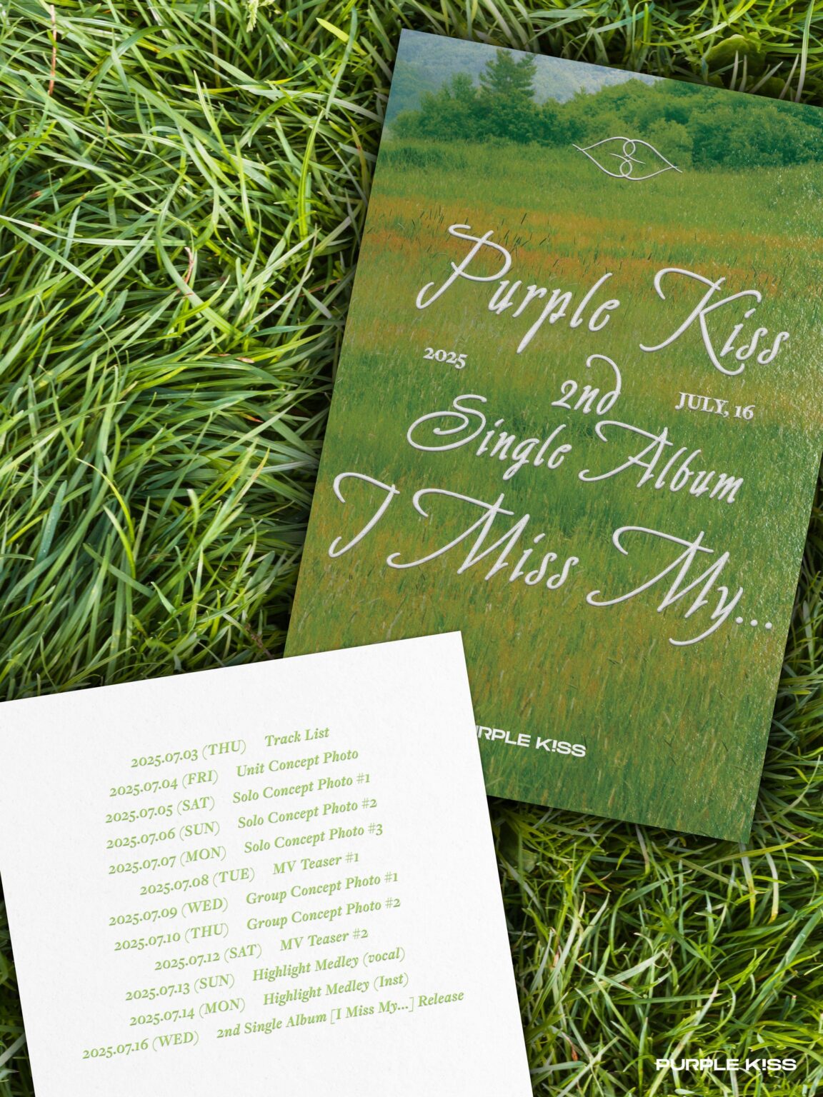 Purple Kiss - 2nd Single Album: Miss My ... (Scheduler)