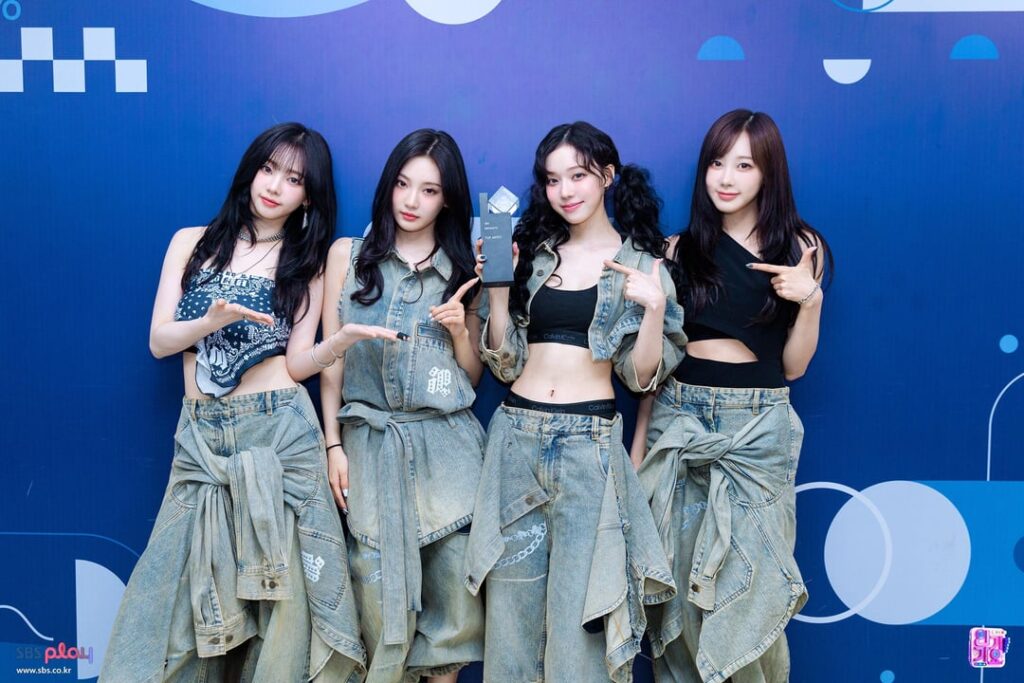 250714 AESPA - Dirty Work (250713 Inkigayo 'Top Artist' Pics)