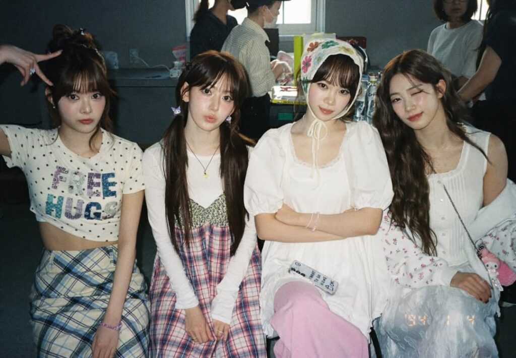 250709 Miyawaki Sakura Instagram update feat. كيم تشايون ، كازوها وهونغ إينتشاي