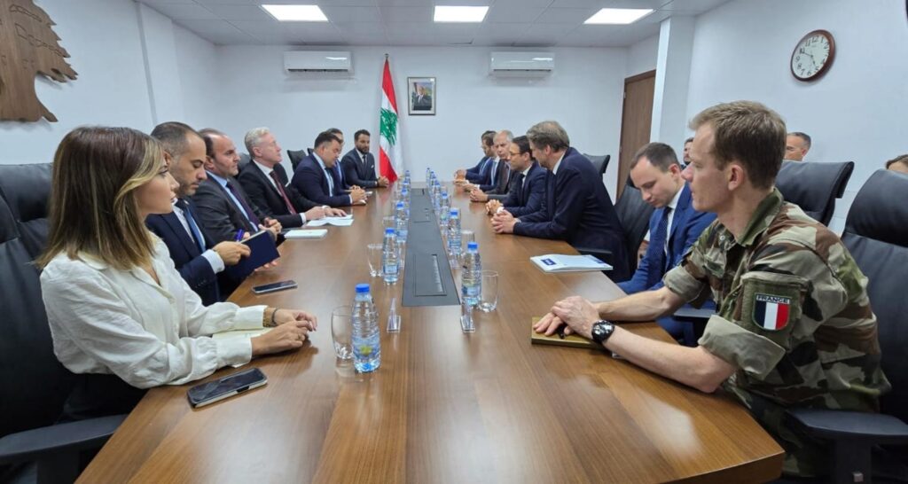 رجّي بحث مع وفد فرنسي في ضرورة بقاء القوات الدولية