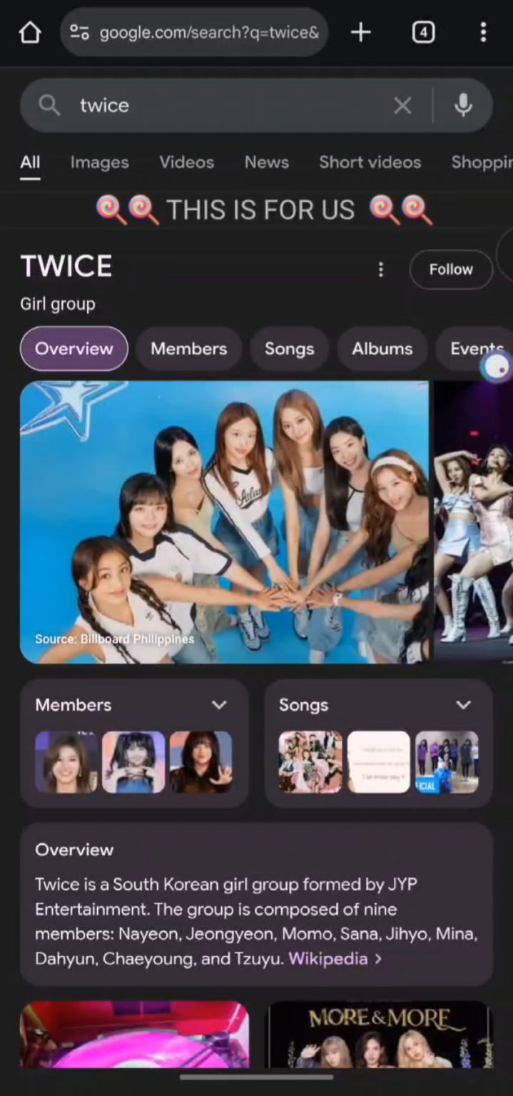 🍭🍭 هذا بالنسبة لنا ، هذا هو مرة واحدة