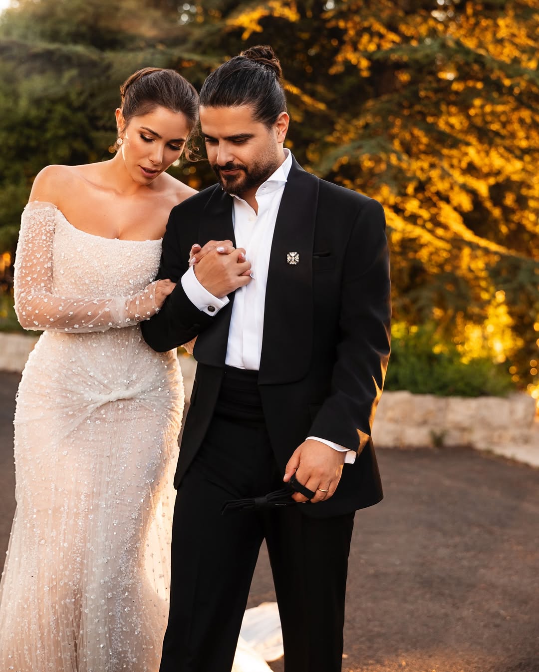 الممثلة دانييلا رحمة والفنان ناصيف زيتون (الصورة من حسابهما في إنستغرام)
