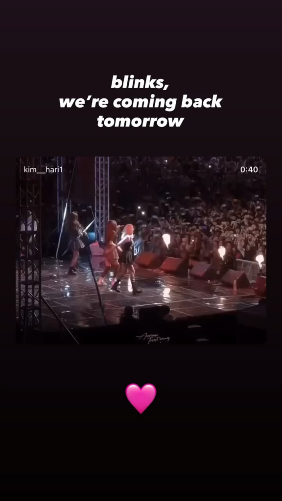 250705 تحديث قصة Rosé IG