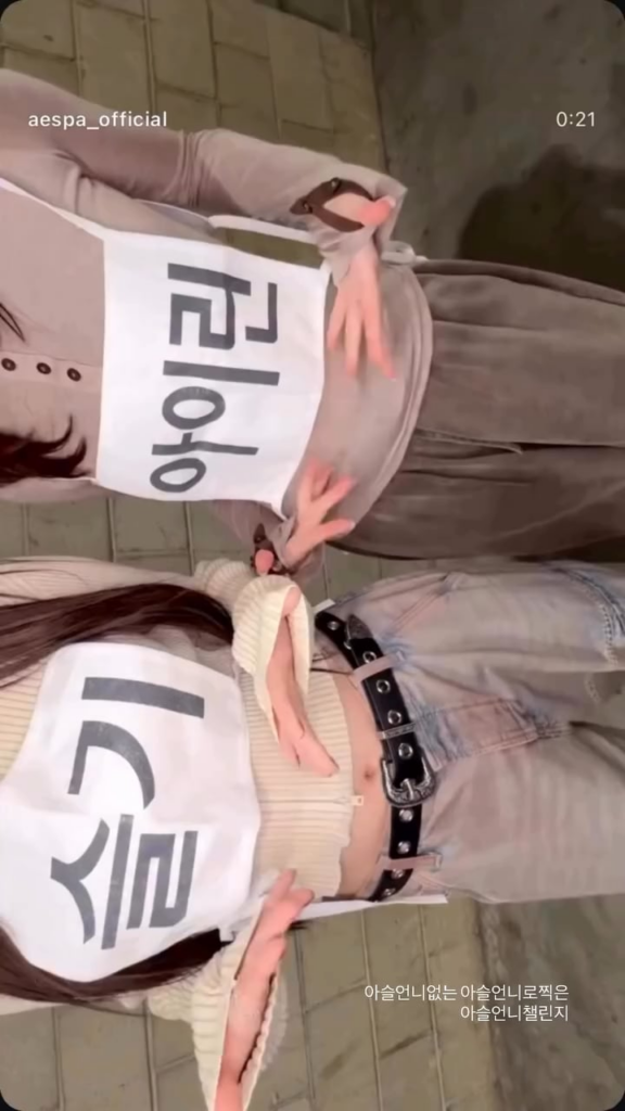 250727 تحديث قصة Winter Instagram مع Karina