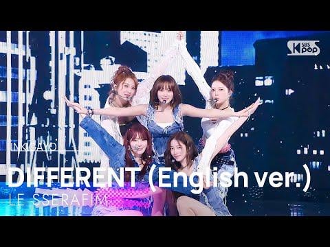250706 le sserafim - مختلف (English ver.) @ SBS inkigayo