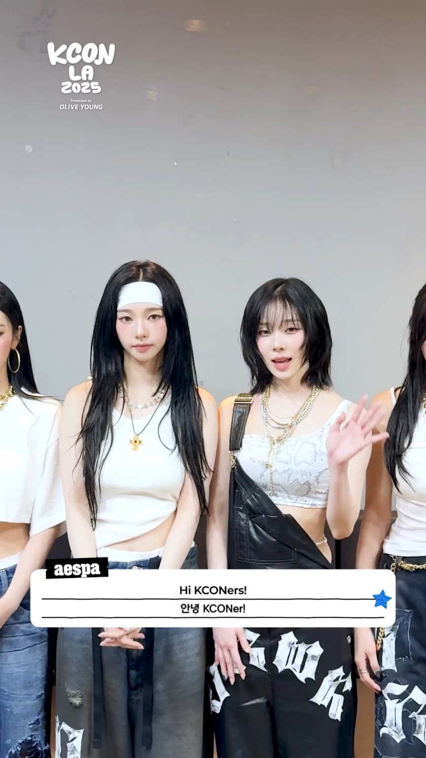 250722 KCON ONE [#KCONLA2025] تسجيل الوصول ✨an aespa-cially epic epic قادمة 💫 📌 📌 Aspa في kcon la. لا تفوتها!