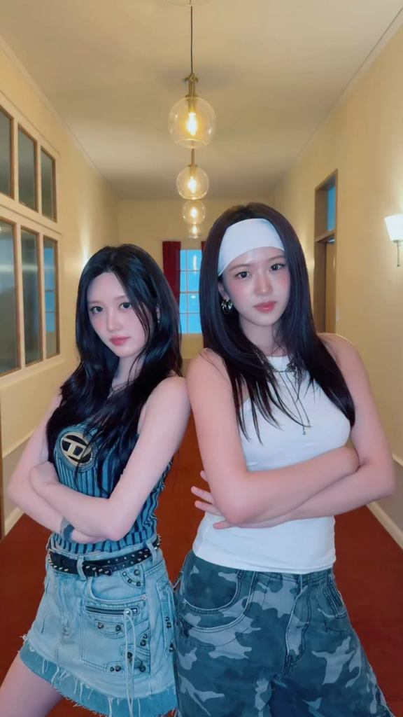 250724 ive تحديث Tiktok الرسمي مع Gaeul & Yujin - كن بخير (تحدي الرقص)