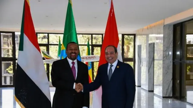 السيسي وآبي أحمد 