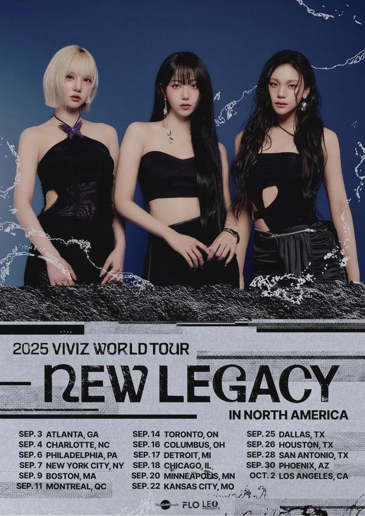Viviz - 2025 Viviz World Tour: New Legacy في أمريكا الشمالية (ملصق الجدول)