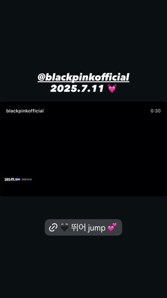 250708 تحديث قصة JISOO IG