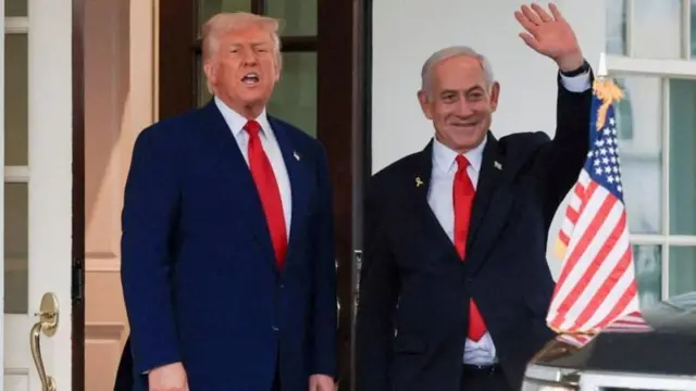 ترامب يستقبل نتنياهو أمام البيت الأبيض