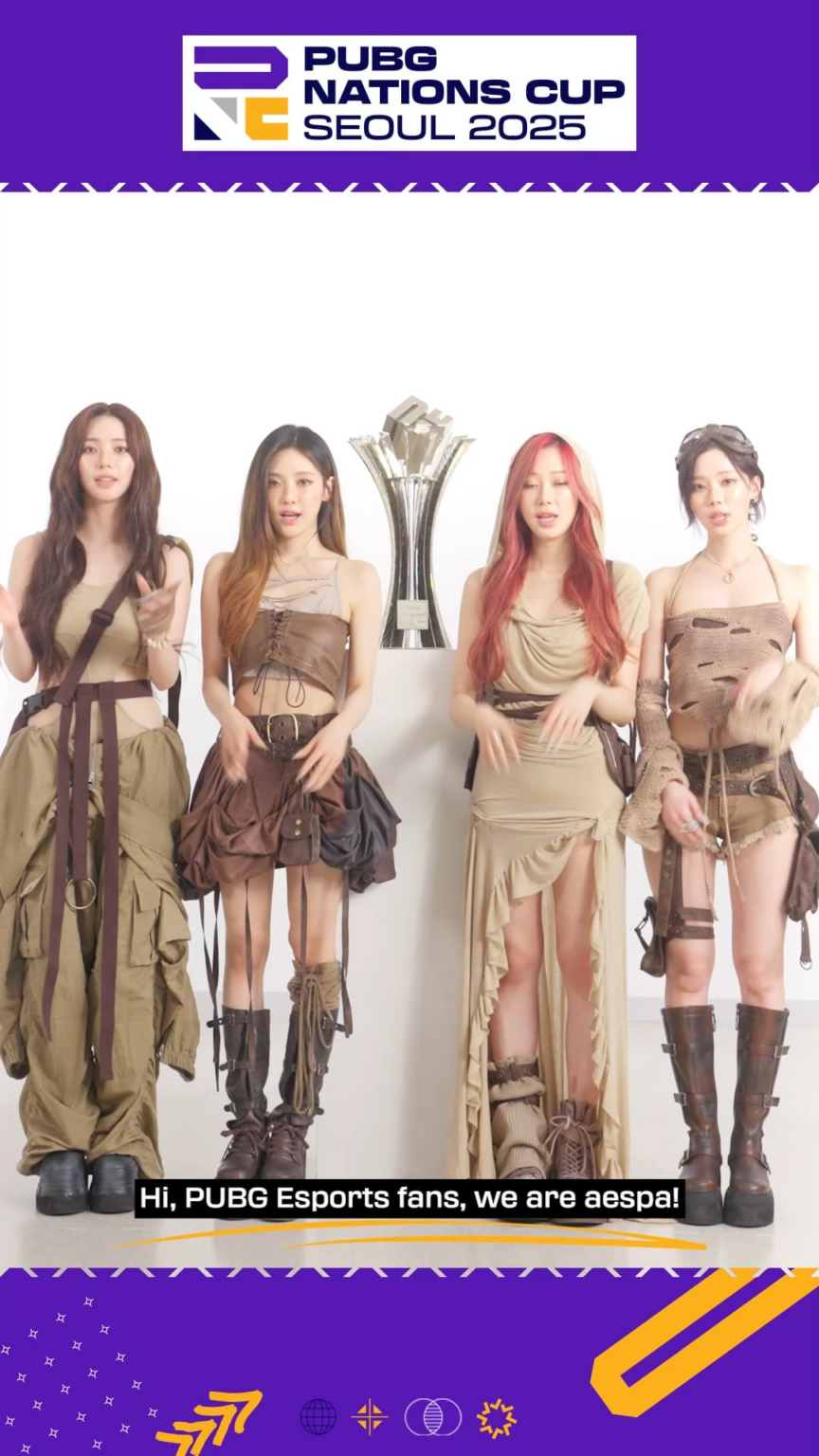 250713 أداء المرحلة الخاصة "Dark Arts" AESPA للعرض الأول في "Pubg Nations Cup 2025 (PNC) في 27 يوليو في الساعة 6 مساءً KST