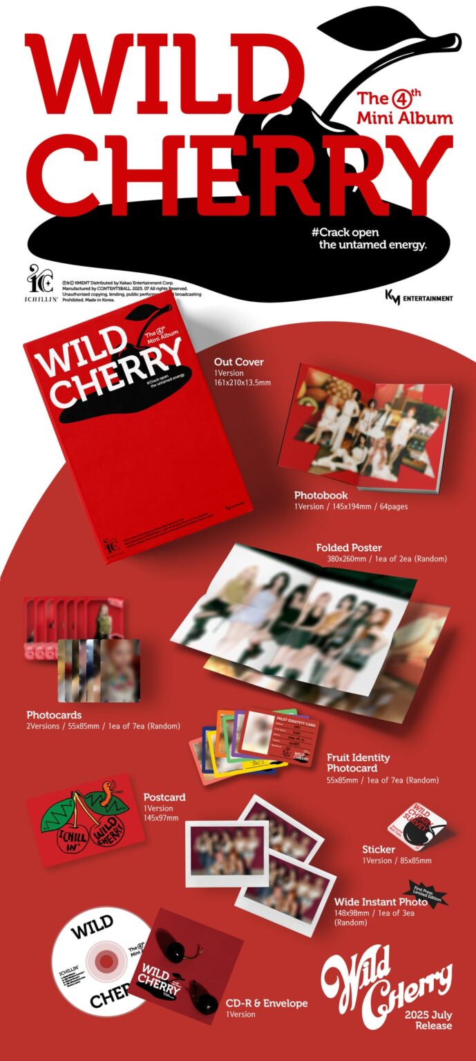Ichillin ' - 4th Mini الألبوم: Wild Cherry (تفاصيل عبوات الألبوم)