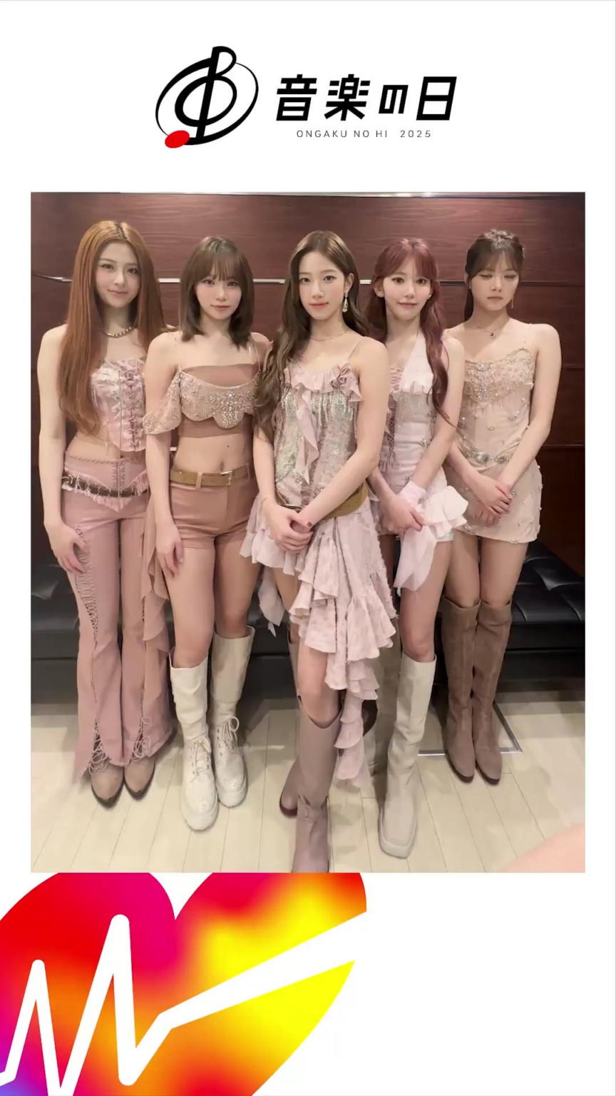 250719 TBS Ongakunohi Twitter تحديث مع Le Sserafim