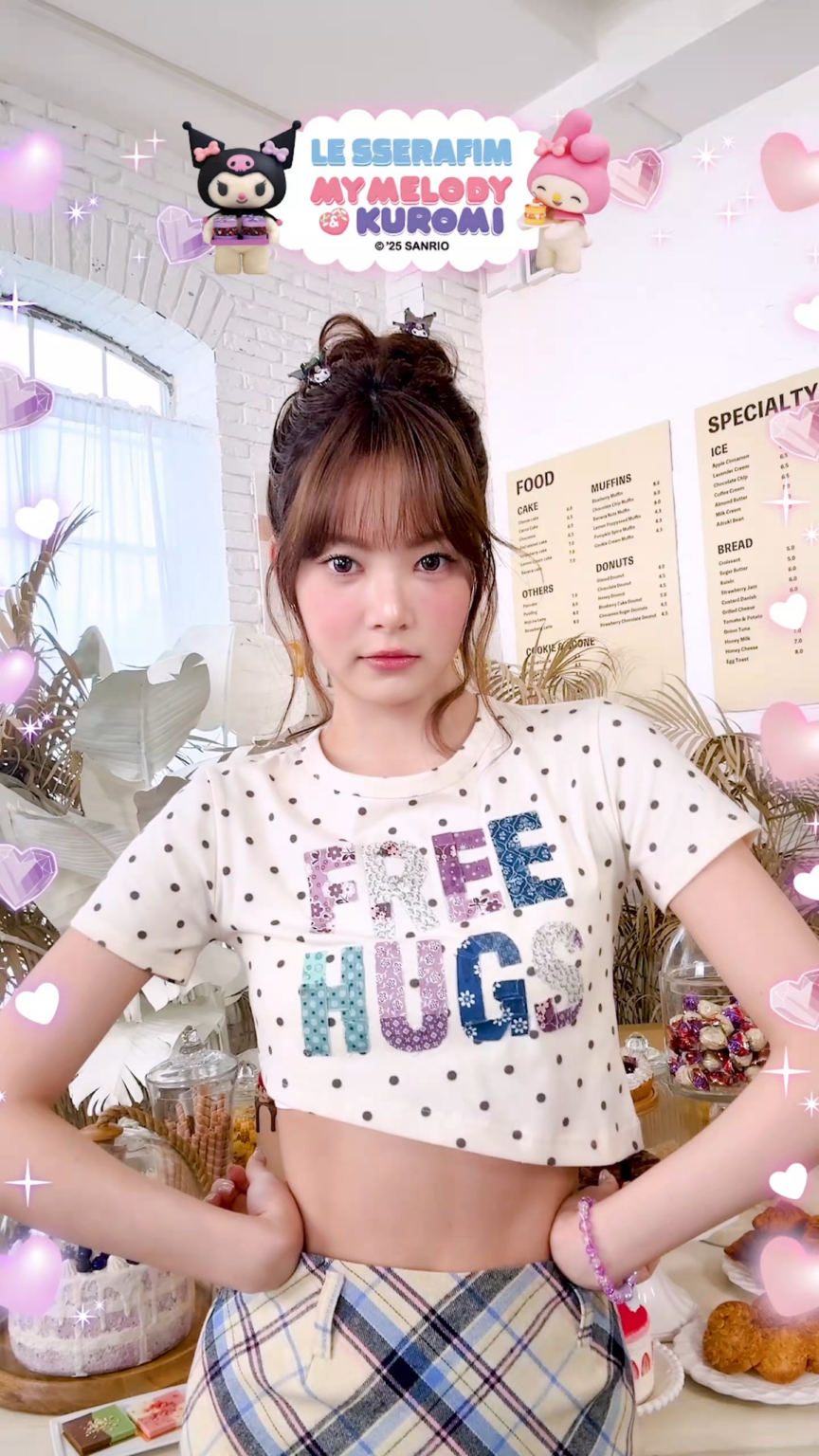 250709 Le Sserafim Tiktok Update with Hong Eunchae - هكذا