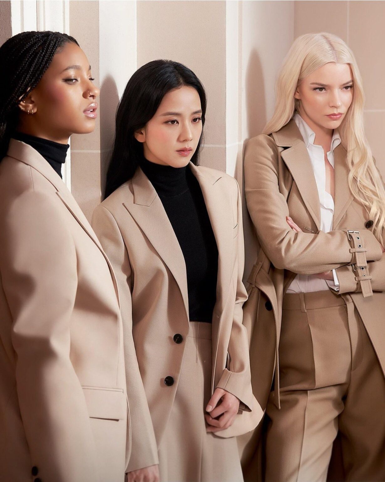 250704 jisoo w/ anya taylor-joy & willow smith for dior beauty