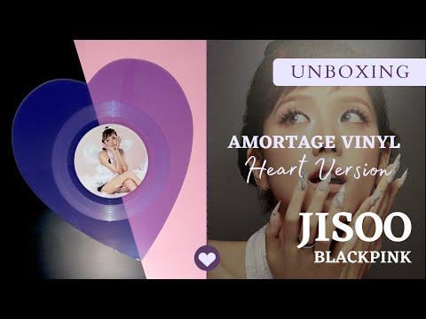 250715 jisoo amortage heart vinyl unboxing