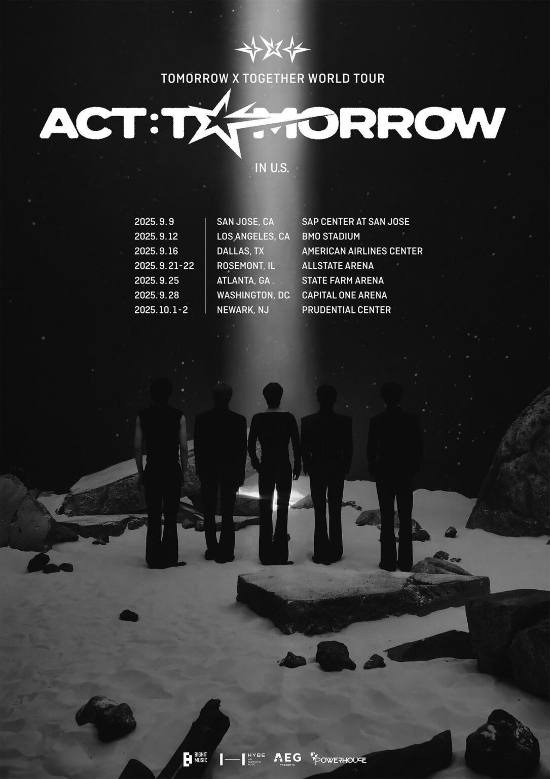 TXT (غدًا X معا) - جولة عالمية "ACT: Tomorrow" في الولايات المتحدة (ملصق إعلان)