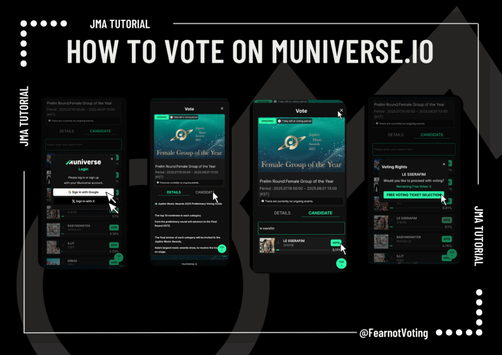 JMA 2025 التصويت