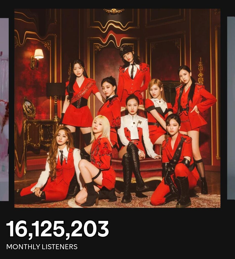 250711 Spotify Update - مرتين يصل إلى ذروة جديدة ويكسر 16.1 مليون مستمع شهري على Spotify ، ليصبحوا أول عمل Jype للقيام بذلك ، مع عودتهم على بعد ساعات فقط