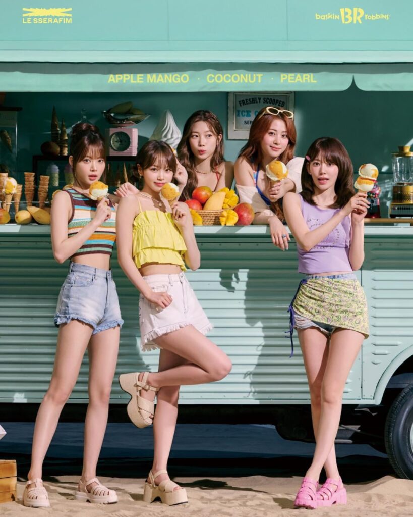 250701 Baskin Robbins Korea Instagram Update مع Le Sserafim