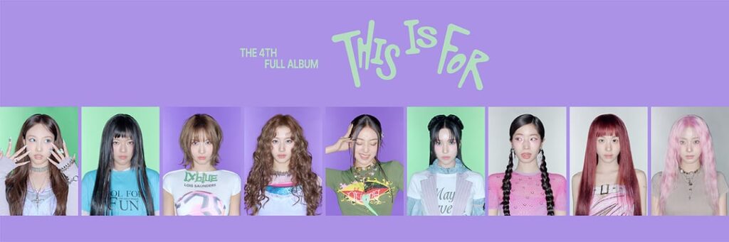 250703 Twitter Update - مرتين صورة ملف تعريف جديد وتخطيط رأس للألبوم الكامل الرابع "This Is for" Four