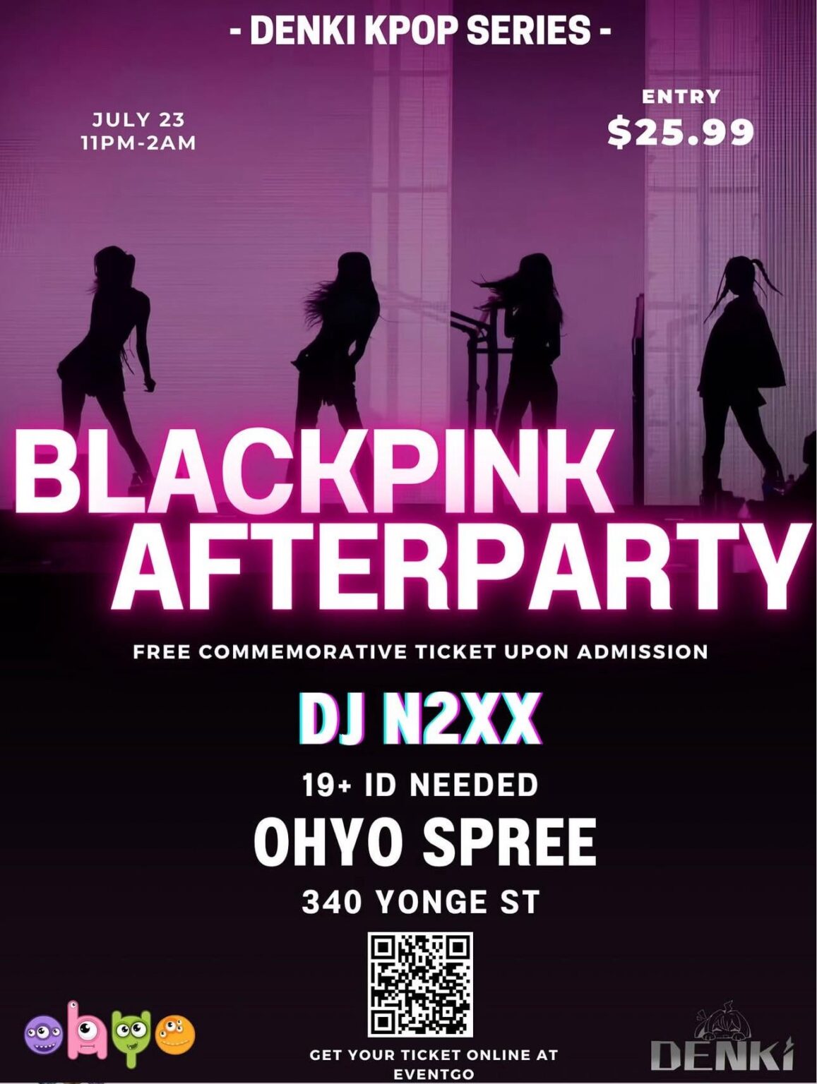 250723 Blackpink Toronto Afterparty-Ohyo Spree 11 PM-2am!