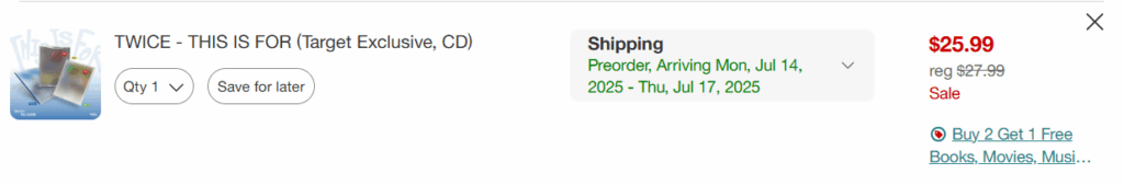 هذا هو لجزء المسبق المستهدف جزء من شراء 2 احصل على 1 مجانا!