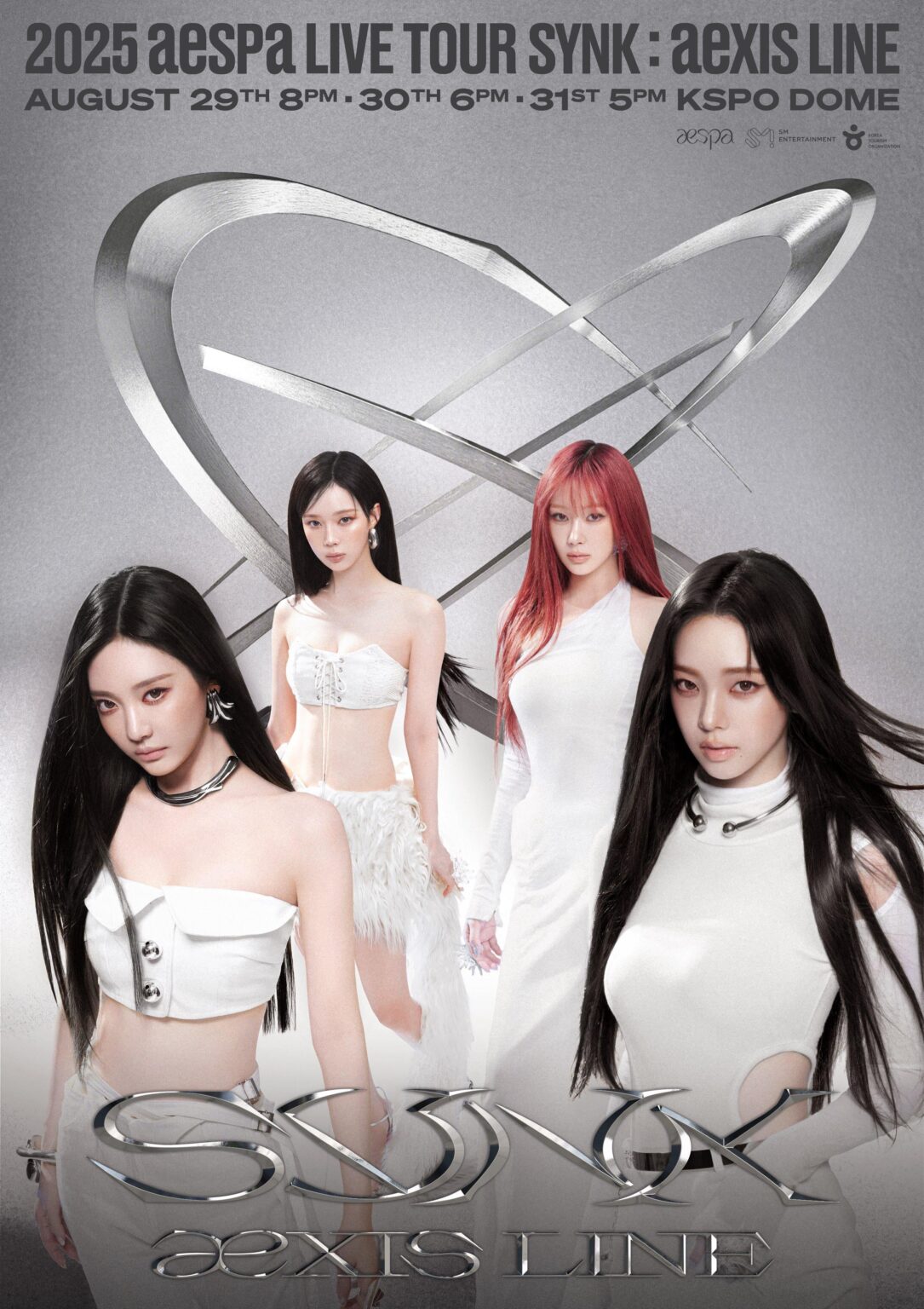 AESPA - 2025 AESPA LIVE TOUR - SYNK: AEXIS LINE - في سيول (ملصق دعائي)
