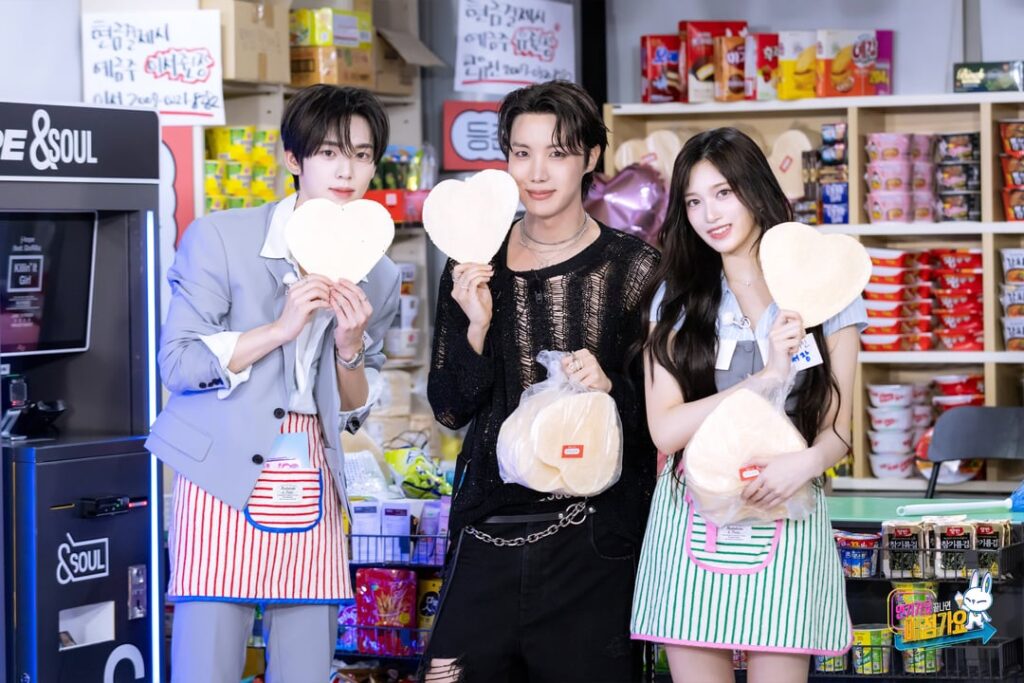250710 SBSKPOP Twitter Update مع Leeseo (الفذ. BTS J-Hope & Zerobaseone Han Yujin)