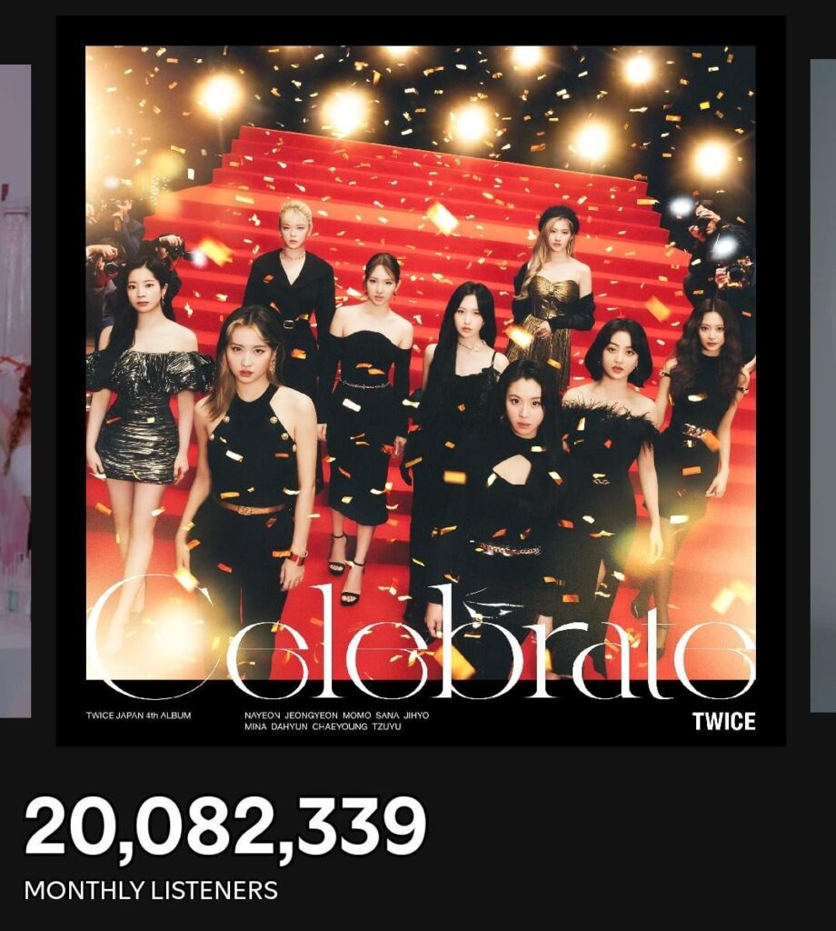 250720 Spotify Update - مرتين يصل إلى ذروة جديدة ويكسر المستمعين الشهري البالغ عددهم 20 مليون علامة على Spotify ، ليصبح أول عمل Jype للقيام بذلك