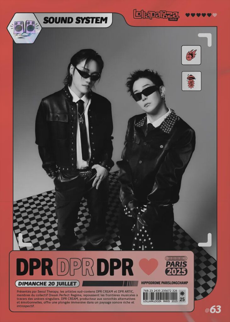 تم الإعلان عن DPR Cream & DPR Artic كجزء من تشكيلة Lollapalooza Paris 2025 ، لأداء يوم الأحد ، 20 يوليو