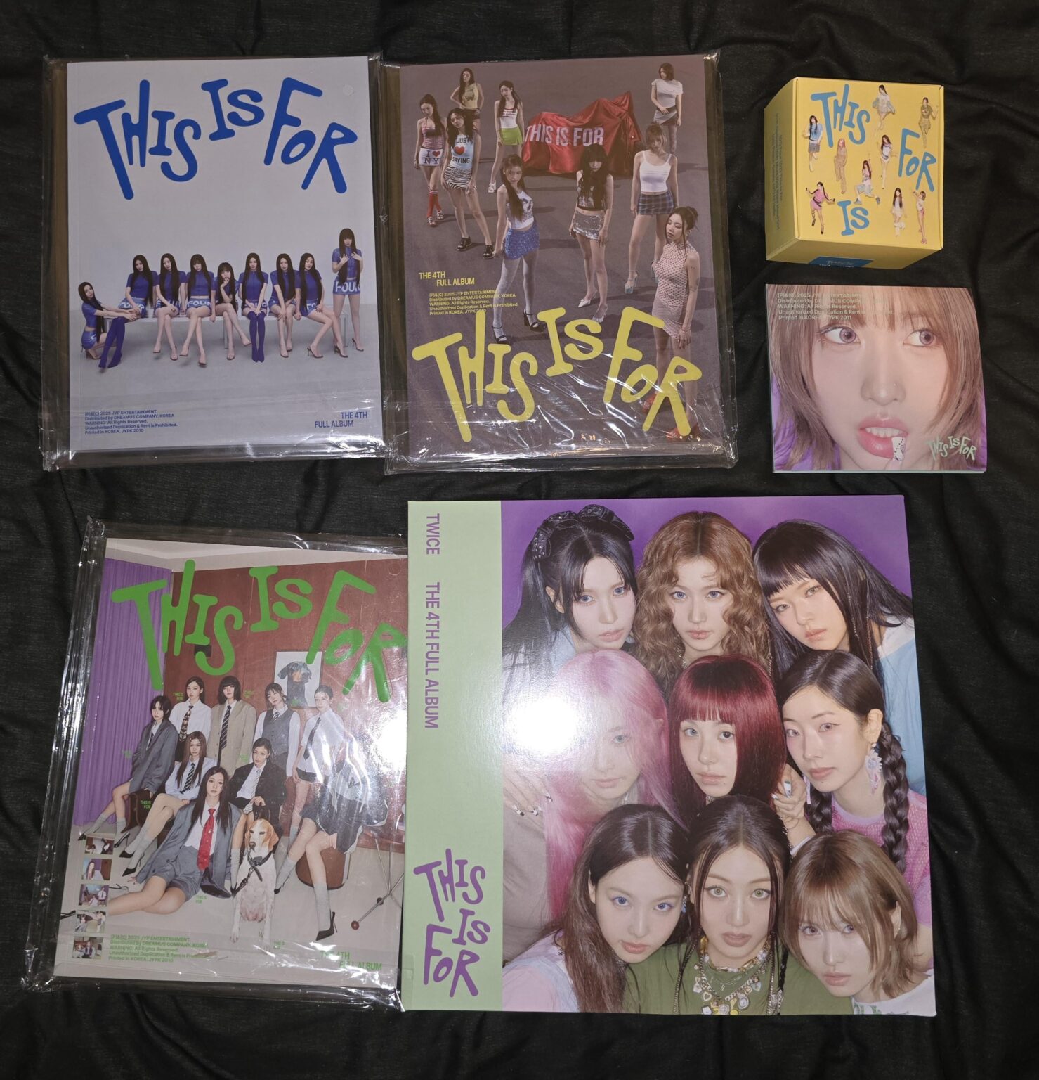 ألبومتي مرتين جاءت للتو من كوريا الجنوبية.